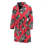 Camera Pattern Print Design 05 Men's Bathrobe