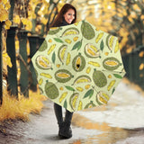 Durian Leaves Pattern Background Umbrella