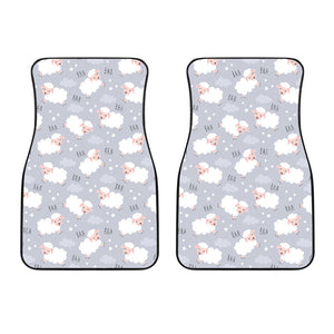 Sweet Dreams Sheep Pattern Front Car Mats