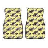 Ostrich Pattern Print Design 04 Front Car Mats