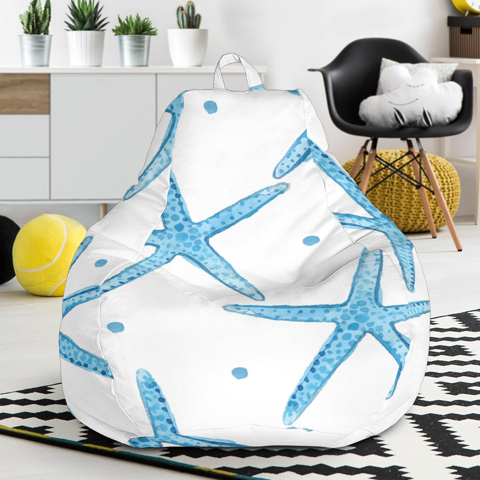 Watercolor Starfish Pattern Bean Bag Cover