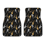 Saxophone Design Pattern Front Car Mats