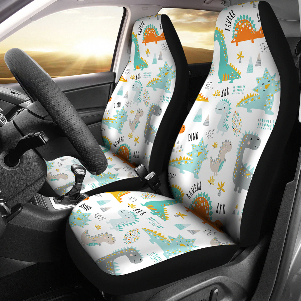Cute Funny Kids Dinosaurs Pattern Universal Fit Car Seat Covers