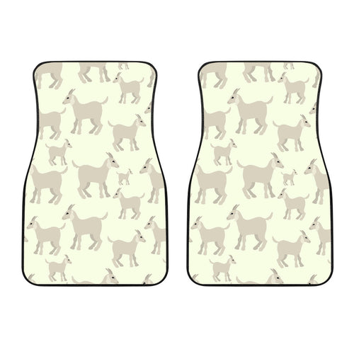 Little Young Goat Pattern Front Car Mats