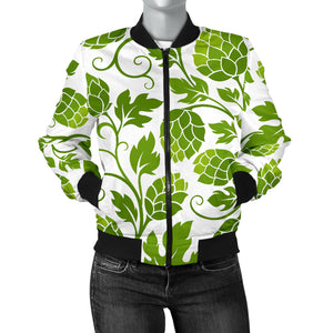 Hop Design Pattern Women'S Bomber Jacket