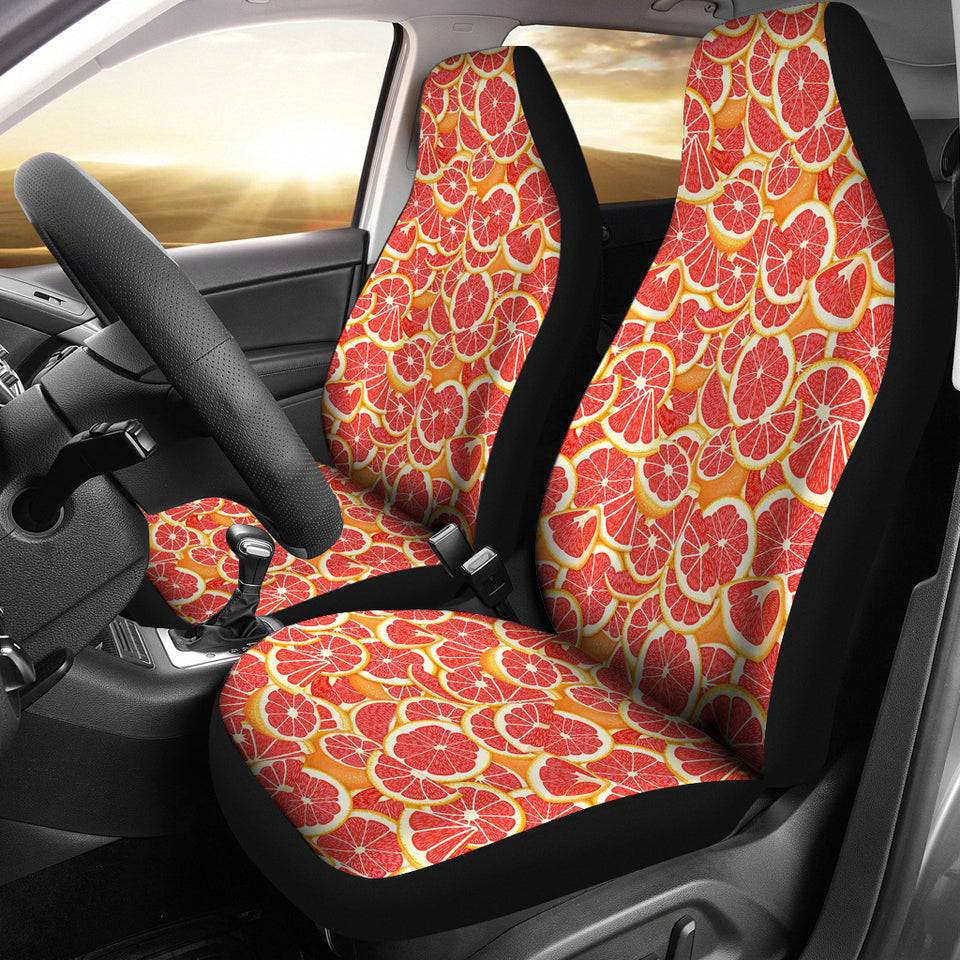 Tropical Grapefruit Pattern Universal Fit Car Seat Covers