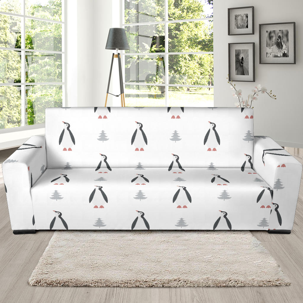 Penguin Pattern Sofa Slipcover