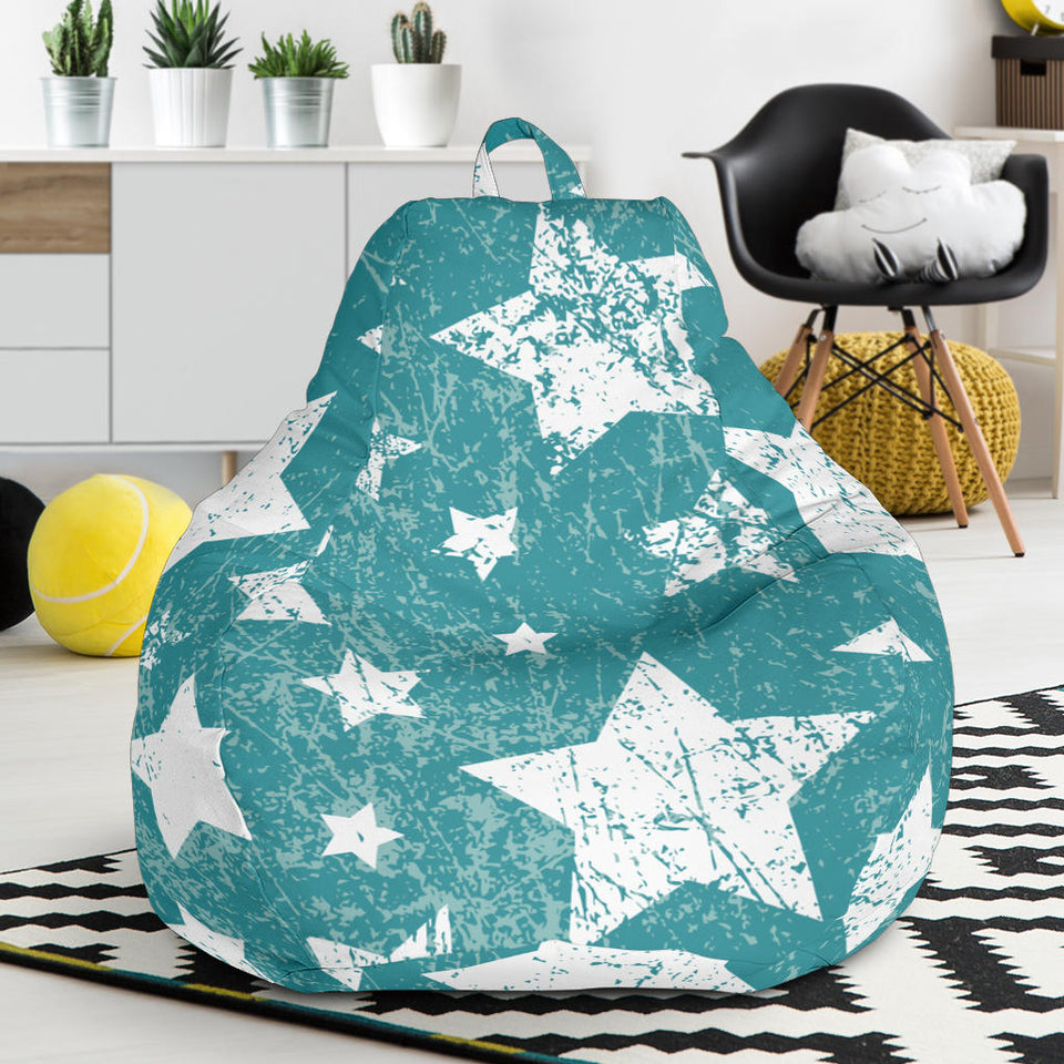 Vintage Star Pattern Bean Bag Cover