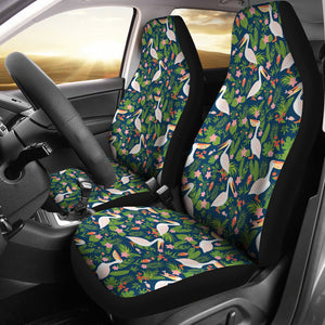 Pelican Pattern Print Design 05 Universal Fit Car Seat Covers