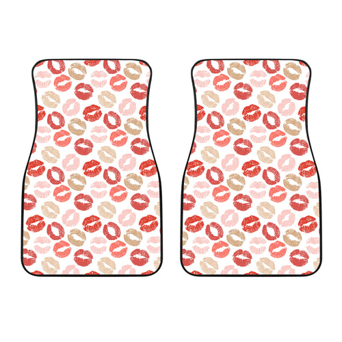 Lips Pattern Print Design 04 Front Car Mats