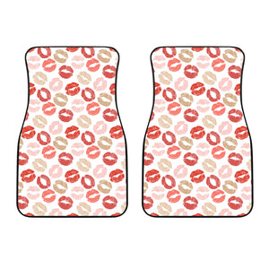 Lips Pattern Print Design 04 Front Car Mats