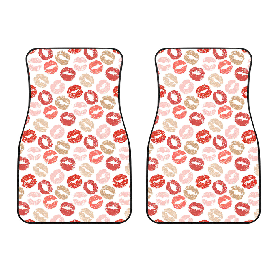 Lips Pattern Print Design 04 Front Car Mats