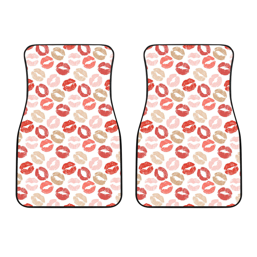 Lips Pattern Print Design 04 Front Car Mats