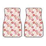 Lips Pattern Print Design 04 Front Car Mats
