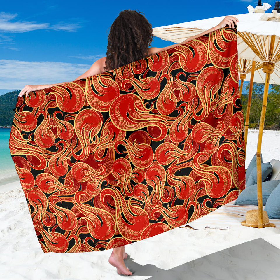 Fire Flame Pattern Sarong