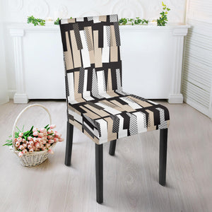 Piano Pattern Print Design 04 Dining Chair Slipcover