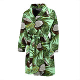 Coconut Pattern Print Design 02 Men's Bathrobe