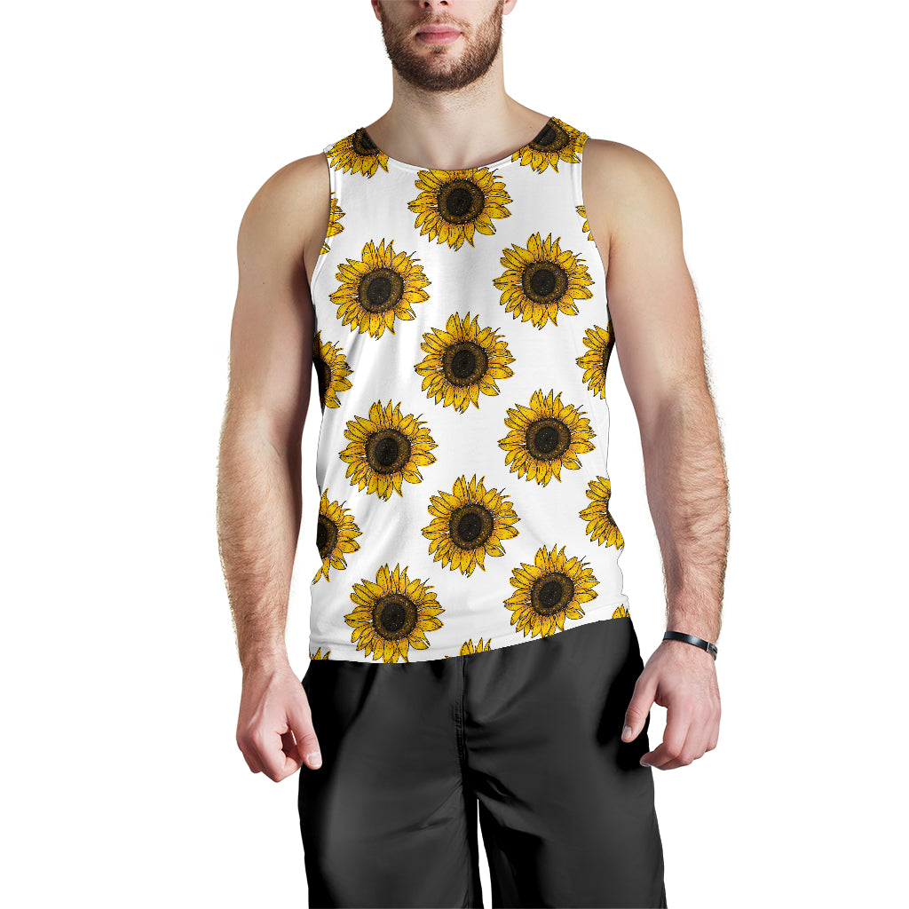 sunflowers design pattern Men Tank Top
