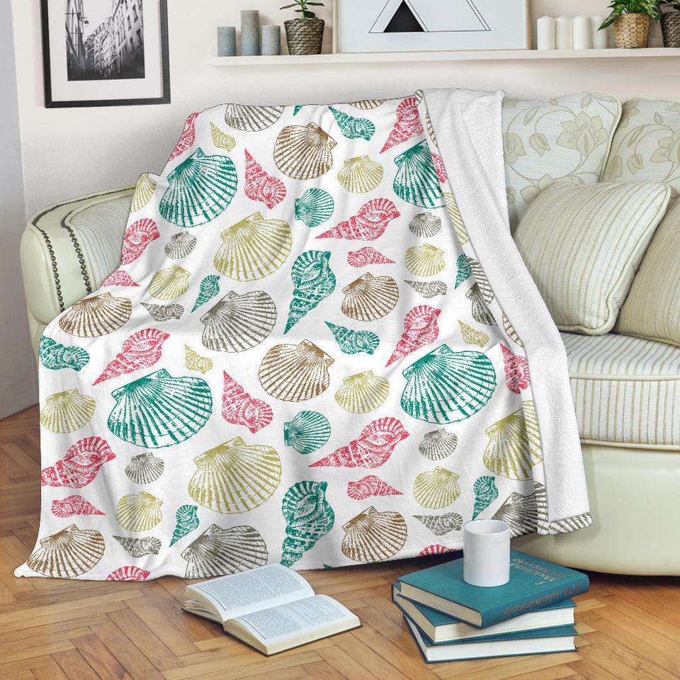 Colorful Shell Pattern Premium Blanket