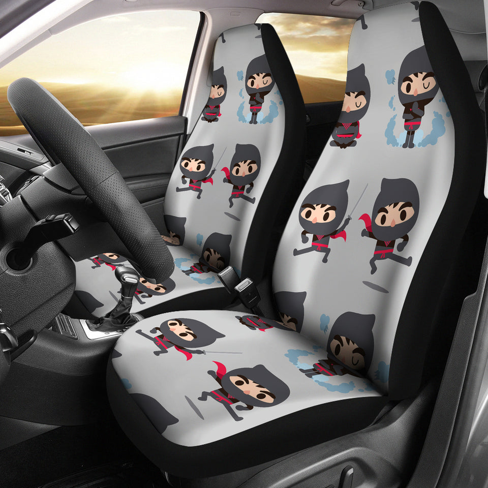 Cute Ninja Pattern Universal Fit Car Seat Covers