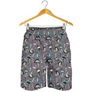 Ostrich Pattern Print Design 01 Men Shorts