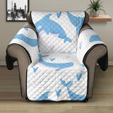 Blue whale pattern Recliner Cover Protector