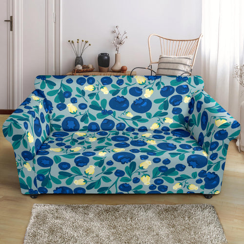 Blueberry Design Pattern Loveseat Couch Slipcover
