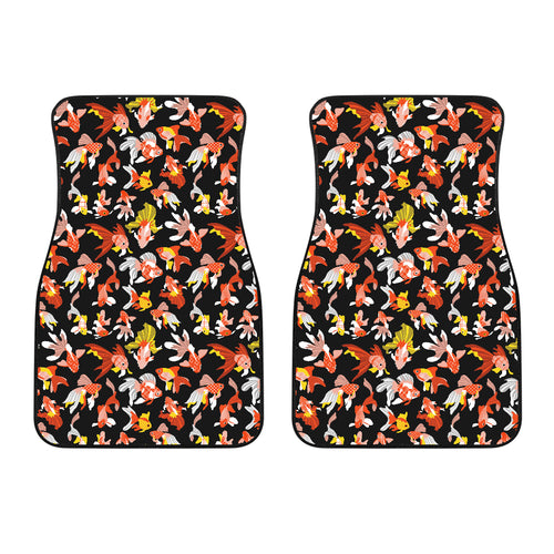 Goldfish Pattern Print Design 03 Front Car Mats
