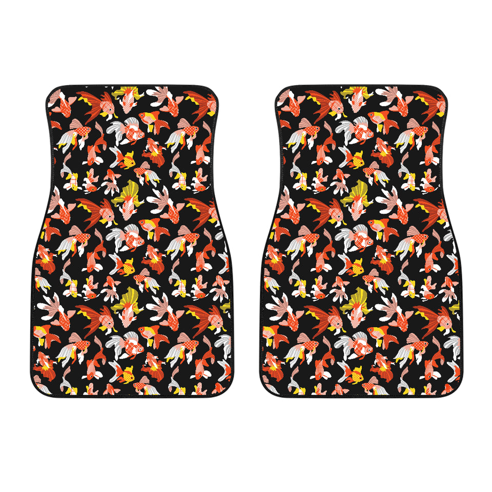 Goldfish Pattern Print Design 03 Front Car Mats