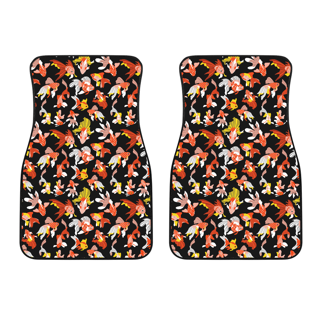 Goldfish Pattern Print Design 03 Front Car Mats