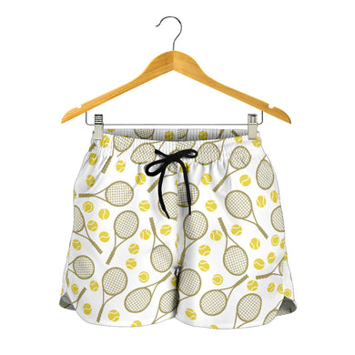 Tennis Pattern Print Design 02 Women Shorts
