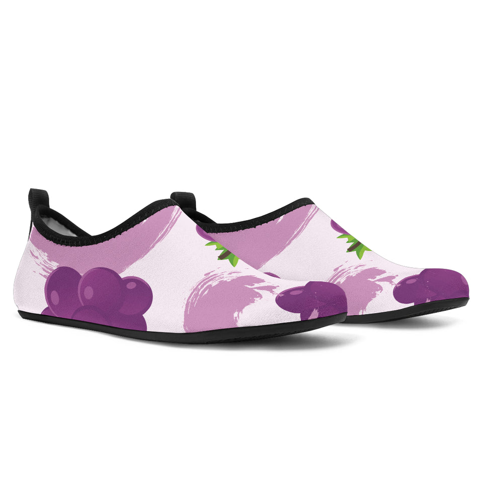 Cute Grape Pattern Aqua Shoes