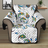 Peacock feather pattern Recliner Cover Protector