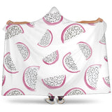 Dragon Fruit Pattern Hooded Blanket
