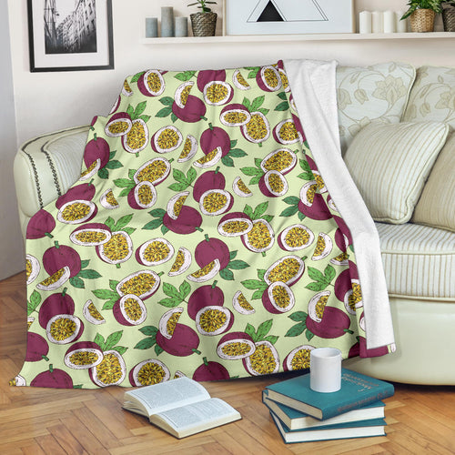 Passion Fruit Pattern Premium Blanket