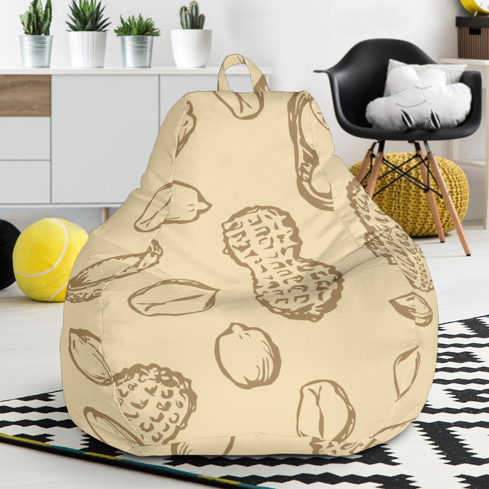 Hand Drawn Peanuts Pattern Bean Bag Cover