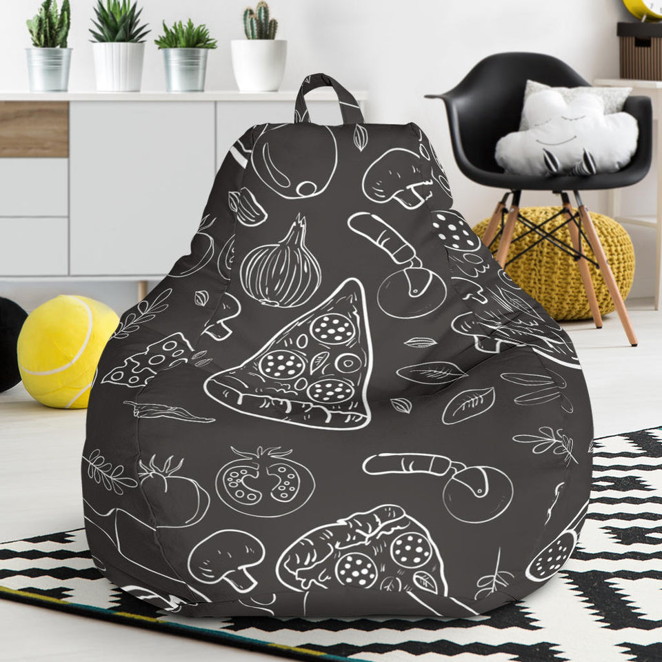 Pizza Pattern  Bean Bag Cover
