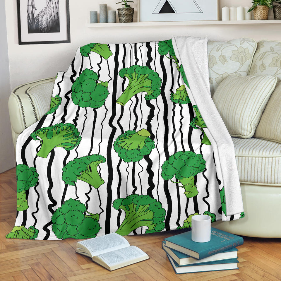 Cool Broccoli Pattern Premium Blanket