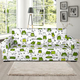 Sketch Funny Frog Pattern Sofa Slipcover