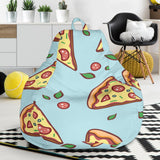 Hand Drawn Pizza Blue Background Bean Bag Cover