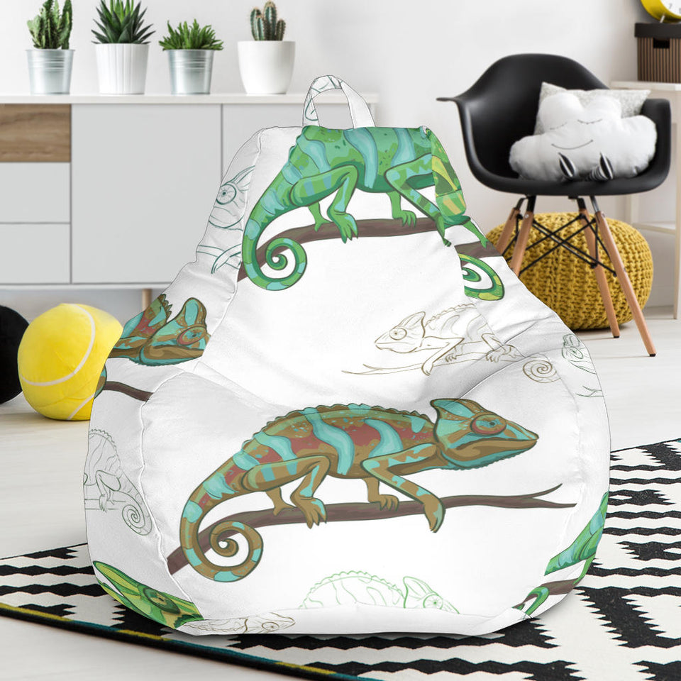Chameleon Lizard Pattern Bean Bag Cover