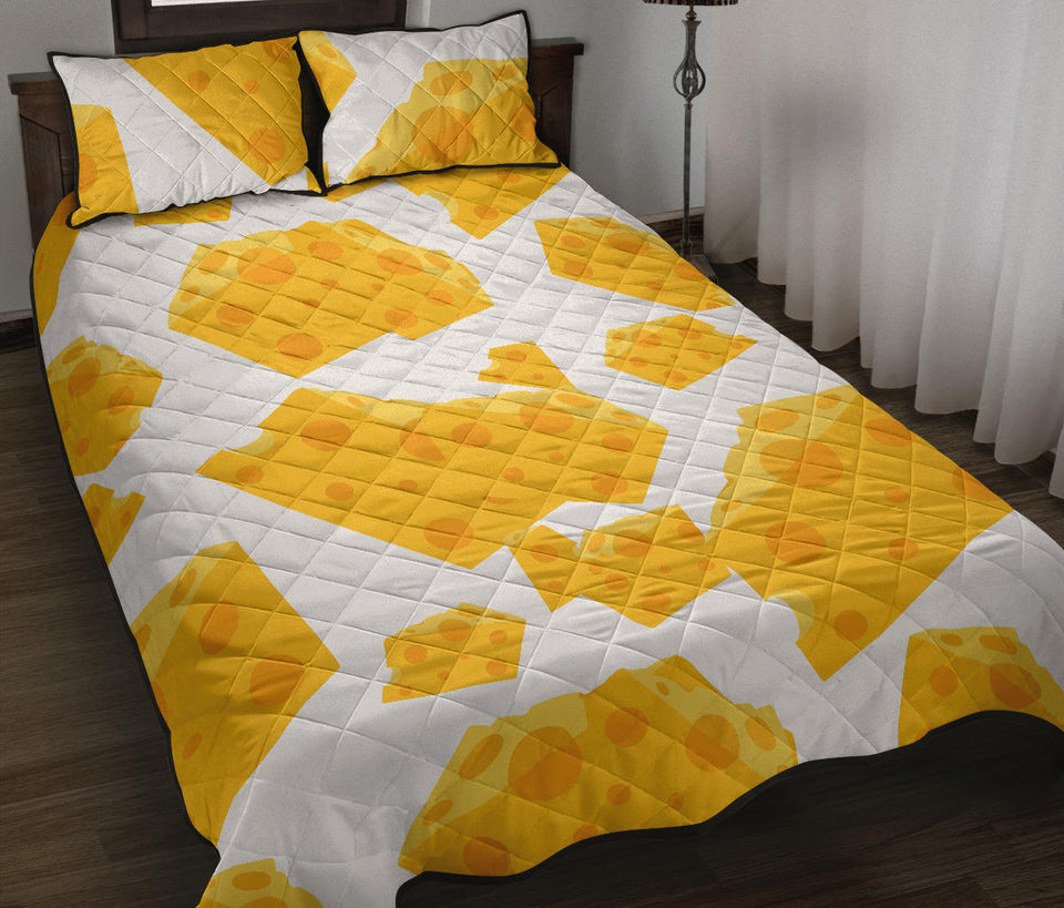 Cheese slice pattern Quilt Bed Set