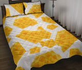 Cheese slice pattern Quilt Bed Set