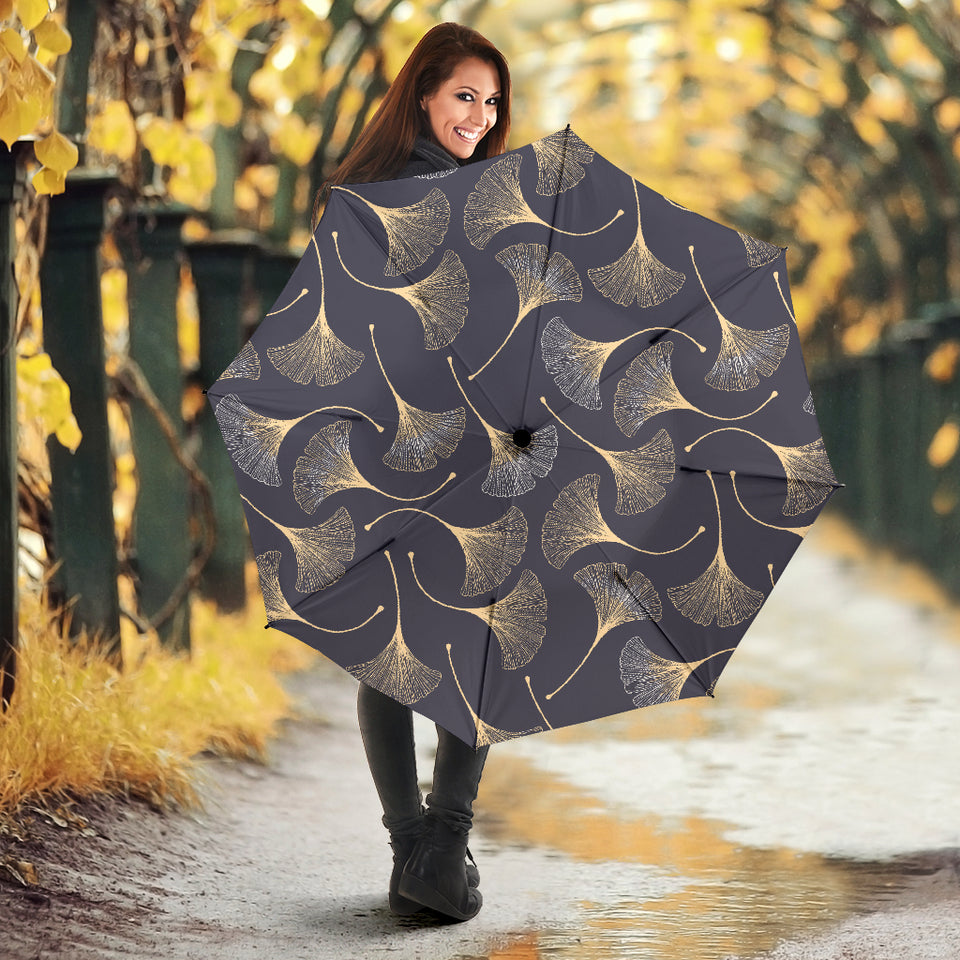 Gold Ginkgo Leaves Umbrella