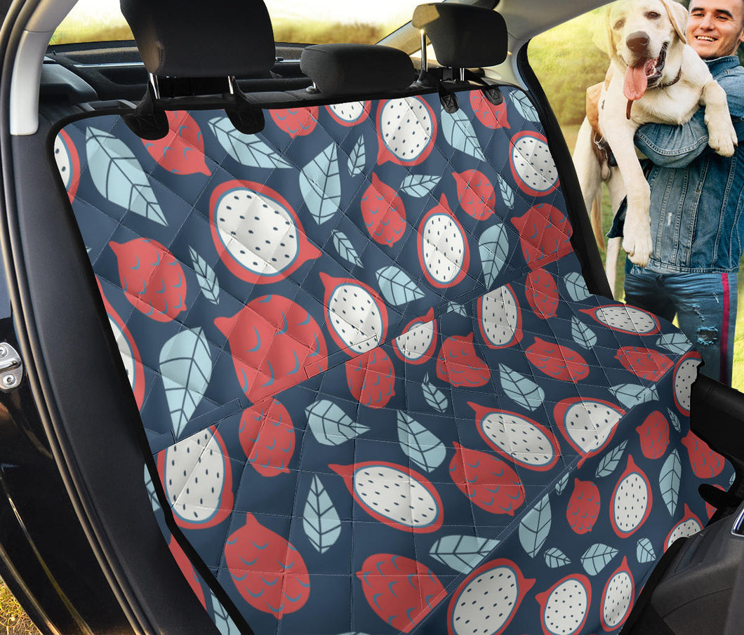 Dragon Fruits Dark Blue Background Dog Car Seat Covers