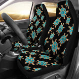 Sea Turtle Blue Stone Pattern  Universal Fit Car Seat Covers