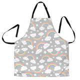 Cute Rainbow Clound Star Pattern Adjustable Apron