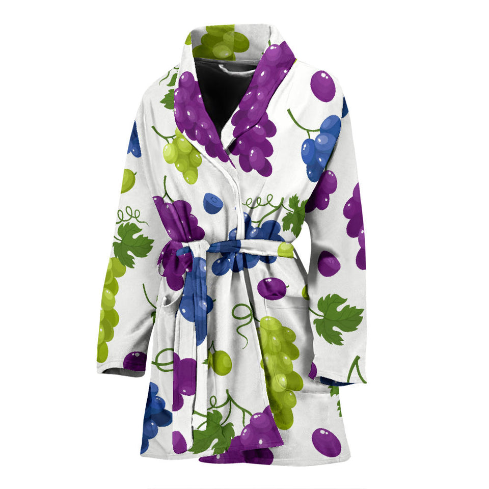 Grape Pattern Women'S Bathrobe