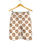 Lion Pattern Print Design 01 Men Shorts