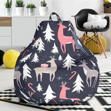 Deers Winter Christmas Pattern Bean Bag Cover